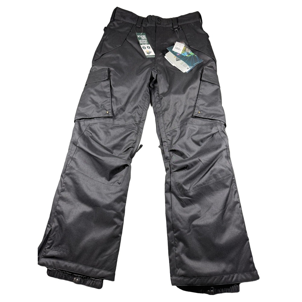 Boulder Gear 6706R Cargo Snow Pants Mens Small Black Ski Snowboard NWT